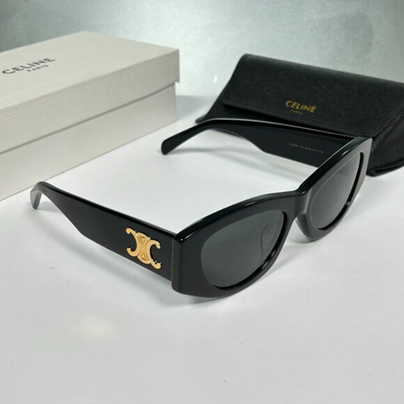 Women's Celine Triomphe Black Sunglasses - Picture 3 of 7